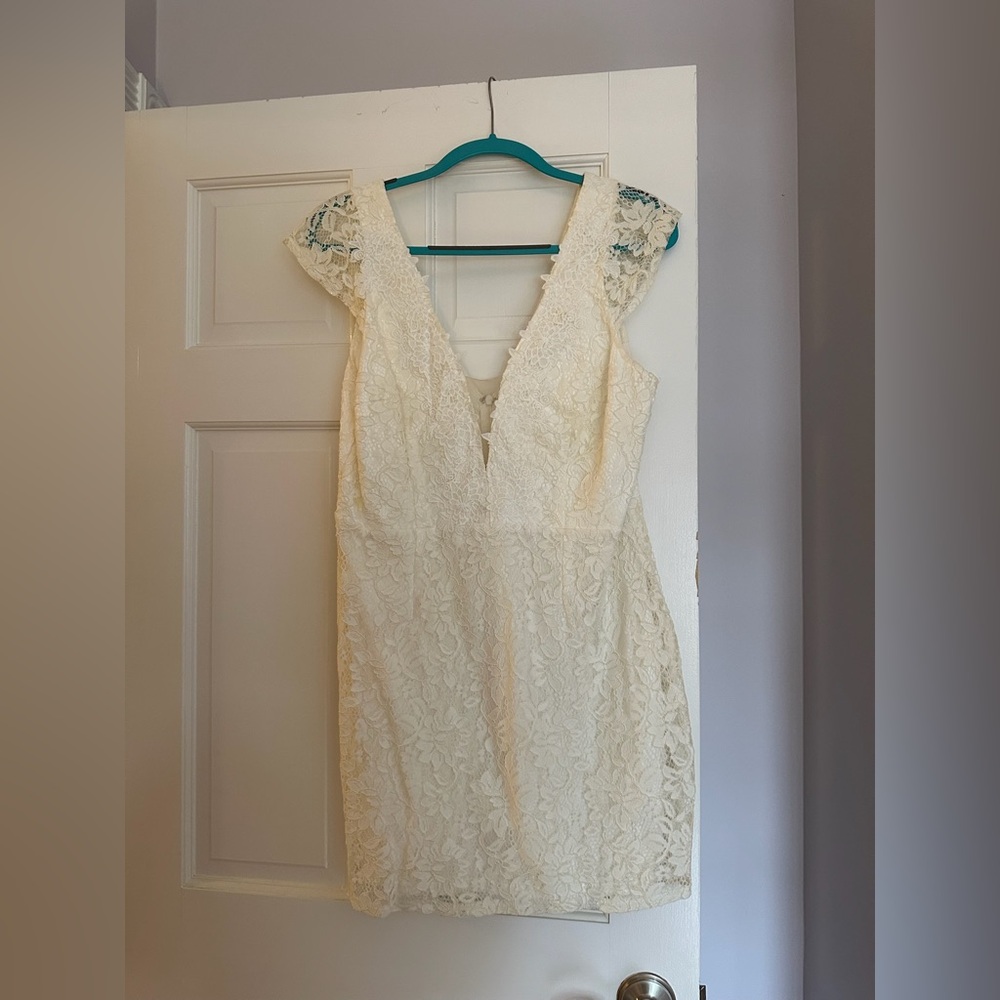 Lulu's Lace Ivory Wedding Dress